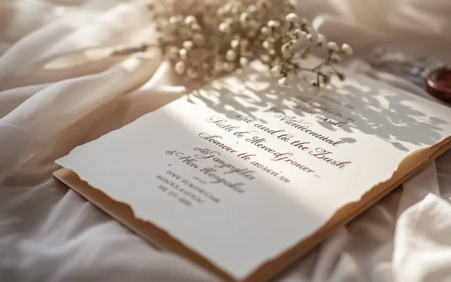 eleganckie zaproszenie z cytatem, piękna typografia